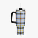 Bell of the Borders Tartan Crest 40 oz Insulated Tumbler with Handle